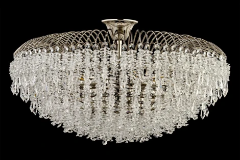 Потолочная люстра на штанге Arti Lampadari Delia E 1.3.80.105 N (220V, хрусталь, круглые)