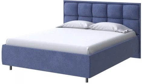 PROxSON Кровать Chessy без основания (Ткань: Велюр Casa Сапфировый) 80x190