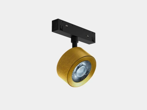 Трековый светильник магнитный, светодиодный, латунь, 10Вт, 48V IP20 Lumker SY-LINK SY-LINK-FTS-BR-10-WW