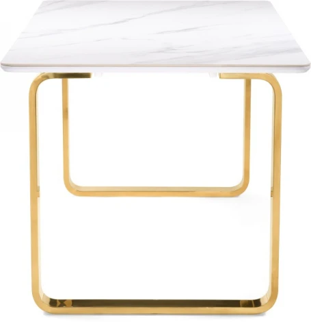 Керамический стол Селена 180 (Селена 4 180х90х77 белый мрамор / золото) Notta арт.572191