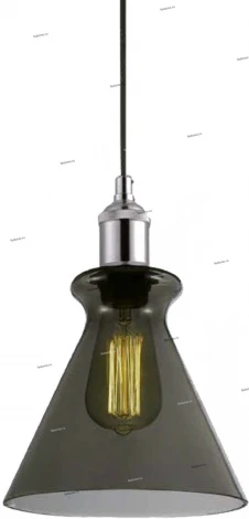 Подвес Crystal Lux Campanella, 1 плафон, хром с дымчатым