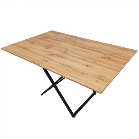 Стол-трансформер Манхэттен дуб вотан/черный Mebelik 009576