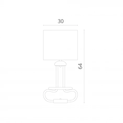 Интерьерная настольная лампа Divinare Donna 2718/04 TL-1