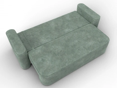 Диван прямой Лига-118 НПБ (ДСП,ЛДСП,Брус,Фанера,Велюр/Зеленый) Лига Диванов 137069