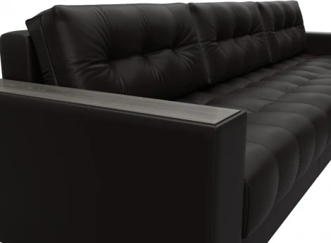 Диван угловой с декором Лига-049 НПБ Лонг Лига Диванов (Экокожа) арт.128306