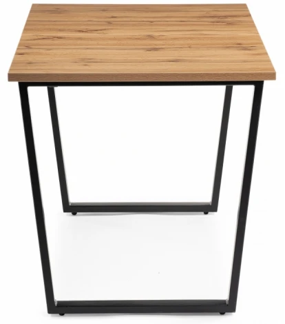 Стол раскладной Notta Лота Лофт 120 25 мм черный матовый / дуб вотан 489668