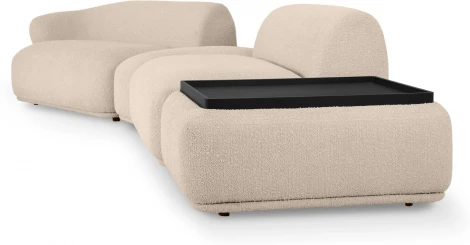 Диван Fabro ОГОГО (арт.853957), (Букле,Ткань/Бежевый)