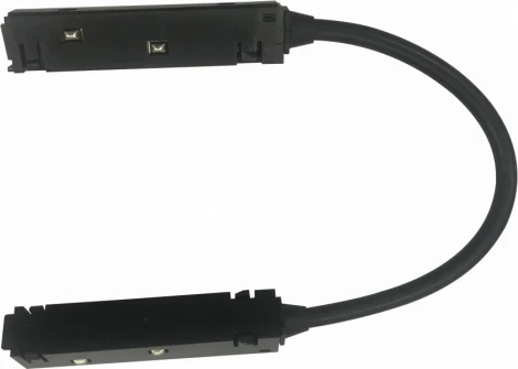 Коннектор питания угловой для магнитного шинопровода iLedex Vision48/22 CORNER POWER CONNECT 4822-L380-BK