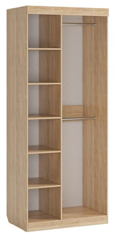 Энерджи Шкаф 2-створчатый, цвет дуб сонома/белый Mebelson (арт.MDE-01.1623)