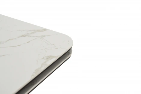 Стол NEW, Керамогранит, Черный/Calacata vaglioro Аврора Леон 102008