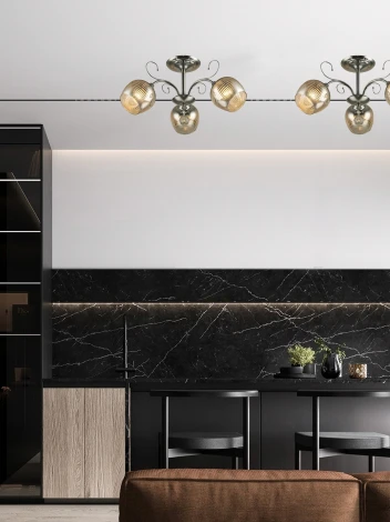 Потолочная люстра на штанге Мелодия Света SS1N 000023591