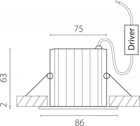 Встраиваемый светильник светодиодный Lightstar Ciclone 385036 (220V, круглые, IP65)