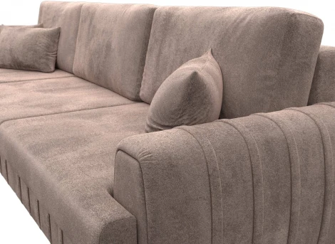 Диван угловой Лига-057 НПБ Лонг угол левый Лига Диванов (Велюр) арт.129304L