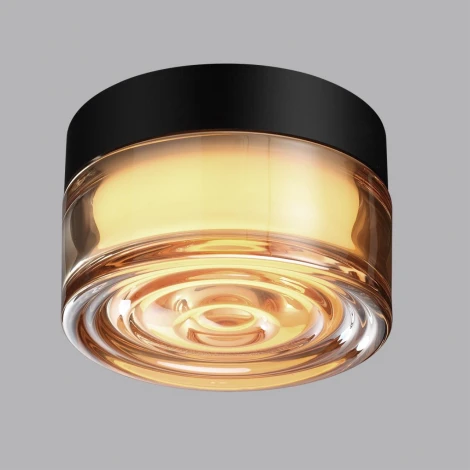 Настенно-потолочный светильник уличный светодиодный Odeon Light Ronda 7158/6CL янтарь/стекло/поликарбонат IP65 LED 6W 2200/2700/3000K 220V