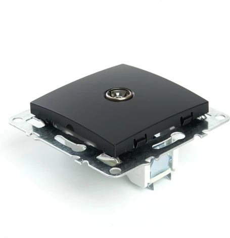 ТВ-розетка (черный) Stekker Эрна 49152