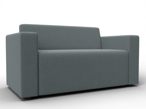 Диван прямой Лига-093 (ДСП,Брус,Фанера/Пластик/Рогожка/Серый) Лига Диванов 132453