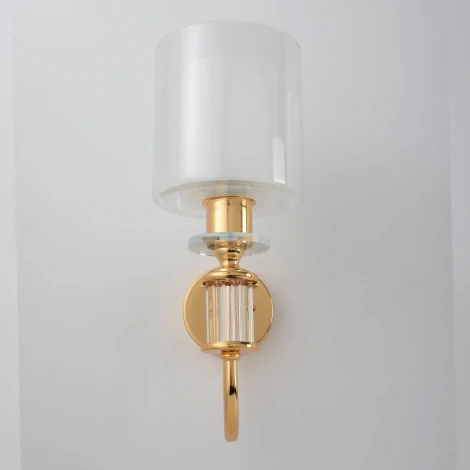 Бра Crystal Lux ELENA AP1 GOLD (220V, круглые)
