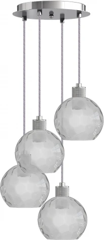 Подвесной светильник 33 ИДЕИ PND.105.04.01.005.CH-S.18.TR