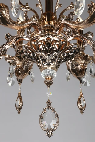 Подвесная люстра Omnilux Senis OML-74703-06 (220V, подвески, на цепи, подсвечник, свеча)