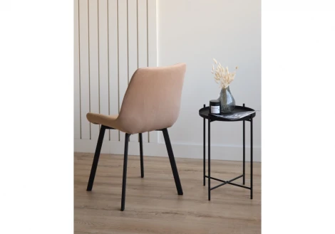 Стул на металлокаркасе Челси П бежевый (zd 210) / черный 632471