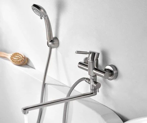 Смеситель Wasserkraft Wern 4202L универсальный, матовый хром