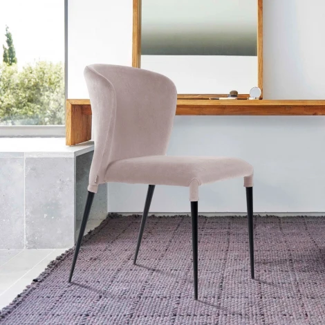 Стул Albert (Альберт), бархат пепельно-бежевый 25 Top Concept 75599