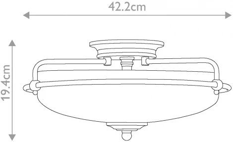 Потолочный светильник круглый Natural Concepts Griffin QZ-GRIFFIN-F-PC (220V)