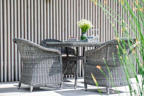 Стол плетеный из искусственного ротанга, цвет графит 4SIS Айриш YH-T4428G graphite