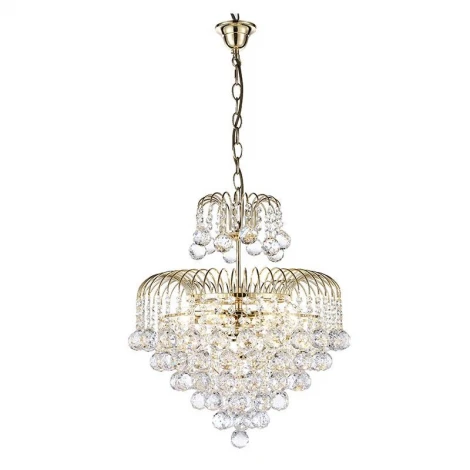 Подвесная люстра Arti Lampadari Bellagio E 1.5.50.100 G (220V, хрусталь, на цепи)