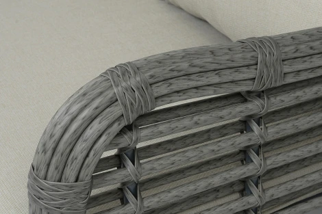 "Ницца" диван из искусственного ротанга трехместный, цвет серый 4SIS арт.УТ-00009383