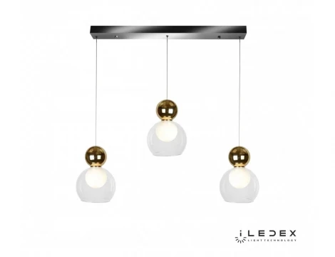 Подвесной светильник iLedex Blossom C4476-3L GL (220V, на проводе, шарики)