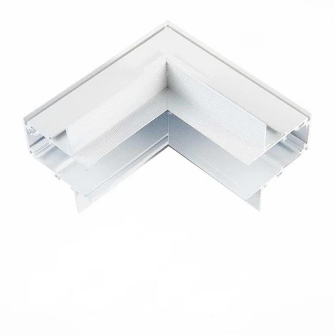 Угловой соединитель внутренний для встраиваемого шинопровода белый AM Group AM547 WH SMART