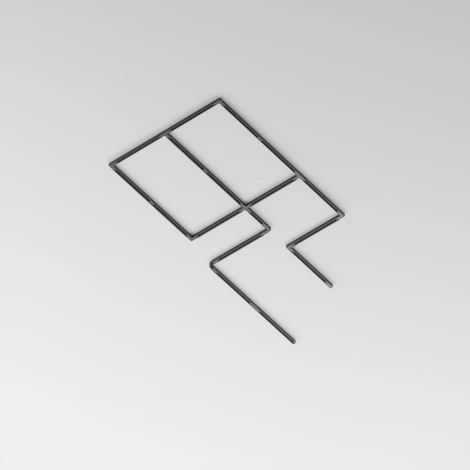 Шинопровод 2м Trinity накладной/подвесной черный (трехфазный) Maytoni Technical TRX005-312B (220V)