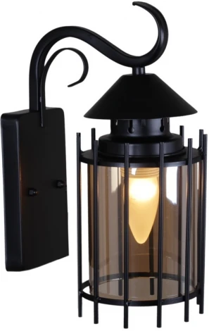 Настенный фонарь уличный Reluce 08284-9.2-001U BK (220V, фонарь, IP44)