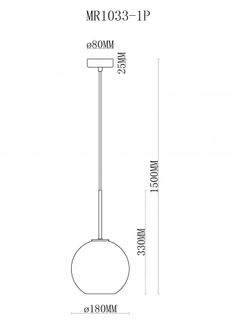 Подвесной светильник MyFar Stiven MR1033-1P (220V)