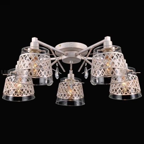 Потолочная люстра Natali Kovaltseva Lyon 75084-5C IVORY GOLD