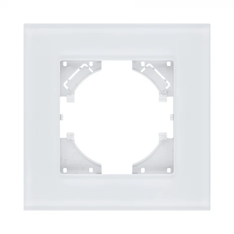 Рамка 1-постовая стекло белый Kollinger Reflex MG RM1WH