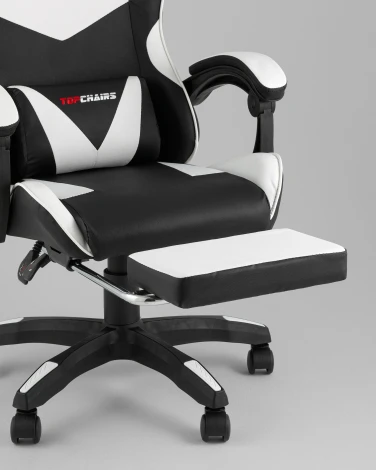 Кресло спортивное TopChairs MG-7019 черно-белый TopChairs УТ000042692