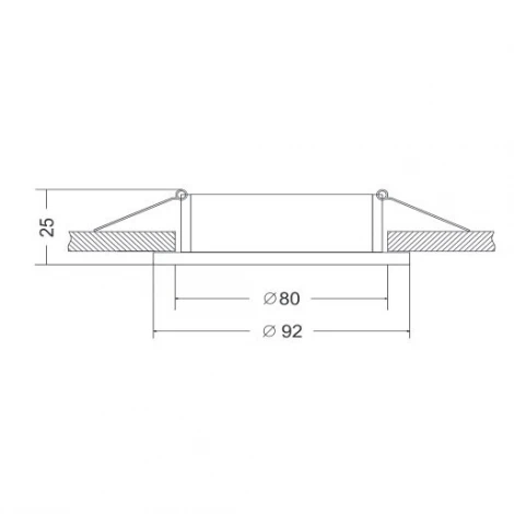 Встраиваемый светильник Atom GU10 1x50Вт Maytoni Technical DL023-2-01S (220V)