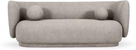 Диван Lucca ОГОГО (арт.786878), (Рогожка,Букле,Ткань/Бежевый)