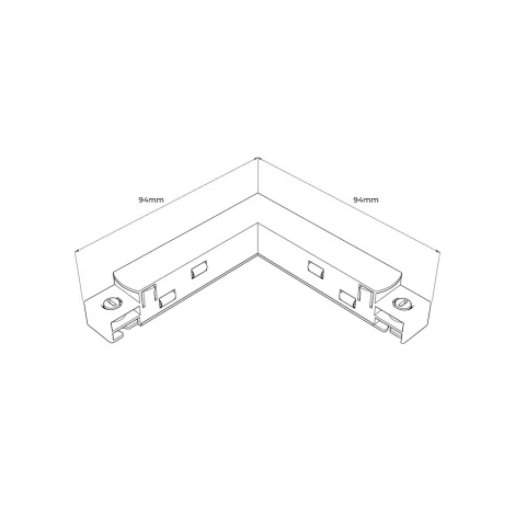 Внутренний соединительный угловой элемент 90 ST L Bk RAUMBERG STL Bk (48V)