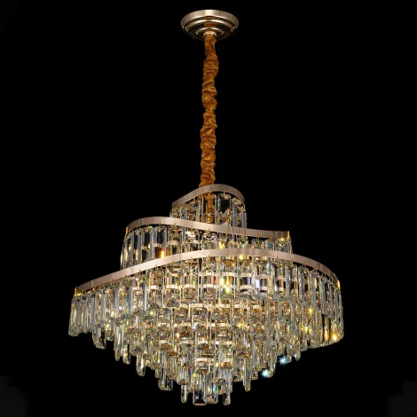 Подвесная люстра Citilux Naiad CL315162 (220V, хрусталь, подвески, на цепи)