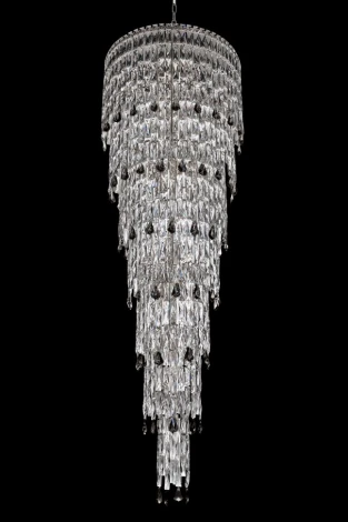 Подвесная люстра каскадная Fluorite The Empress FL1062-32P (220V, хрусталь)