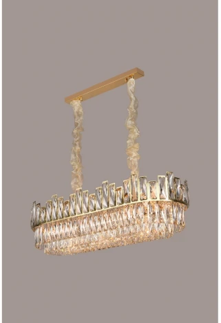 Подвесная люстра Vistrorio OML-67903-09 (220V, хрусталь, на цепи)