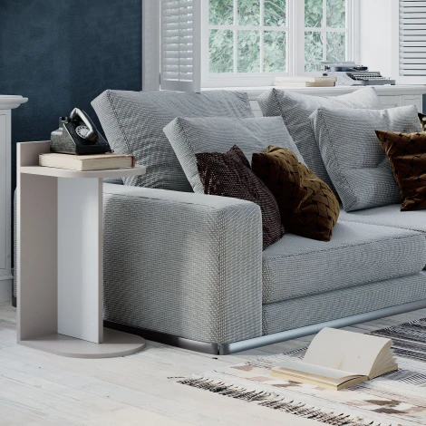 Стол приставной DOM SIDE TABLE (Белый) LEVE