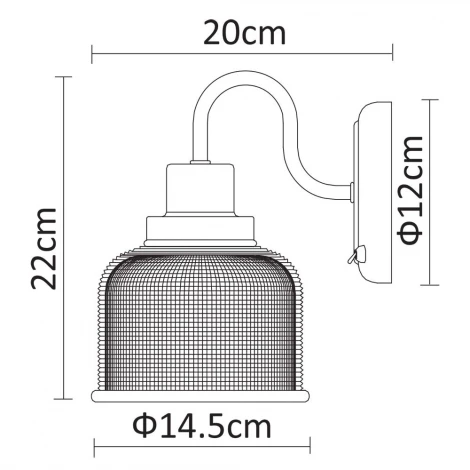 Бра Arte Lamp Ricardo A9186AP-1CC