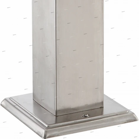 Столб со штепсельной розеткой и таймером Globo Pietra, 2 гнезда, никель с серым, черным и белым