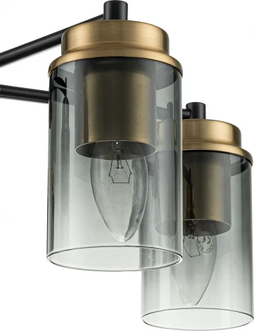 Потолочная люстра на штанге Escada Dinasty 2118/5P E14*40W Black/Brass (220V)