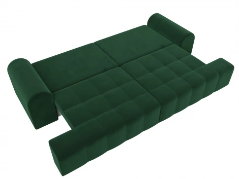 Диван прямой Лига-080 (ДСП/Пластик/Велюр/Зеленый) Лига Диванов 131116