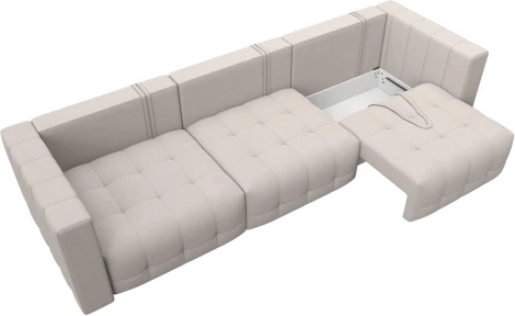 Диван прямой Лига-052 НПБ Лонг Лига Диванов (Замша) арт.128795